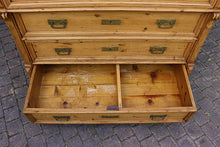 😍 Large Quality Old Antique Victorian Pine Chest of 4 Drawers/ Sideboard 😍