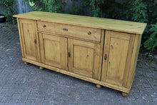 😍 Big! Old 2m Antique Pine Dresser Base/ Sideboard/ TV Stand/ Kitchen 😍