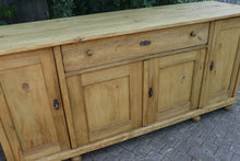 😍 Big! Old 2m Antique Pine Dresser Base/ Sideboard/ TV Stand/ Kitchen 😍