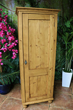 💕 Superb! Old Antique Pine 1 Door Cupboard-Linen/Larder/Home Office/Bathroom 💕