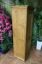 💕 Superb! Old Antique Pine 1 Door Cupboard-Linen/Larder/Home Office/Bathroom 💕