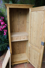 💕 Superb! Old Antique Pine 1 Door Cupboard-Linen/Larder/Home Office/Bathroom 💕