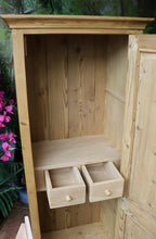 💕 Superb! Old Antique Pine 1 Door Cupboard-Linen/Larder/Home Office/Bathroom 💕