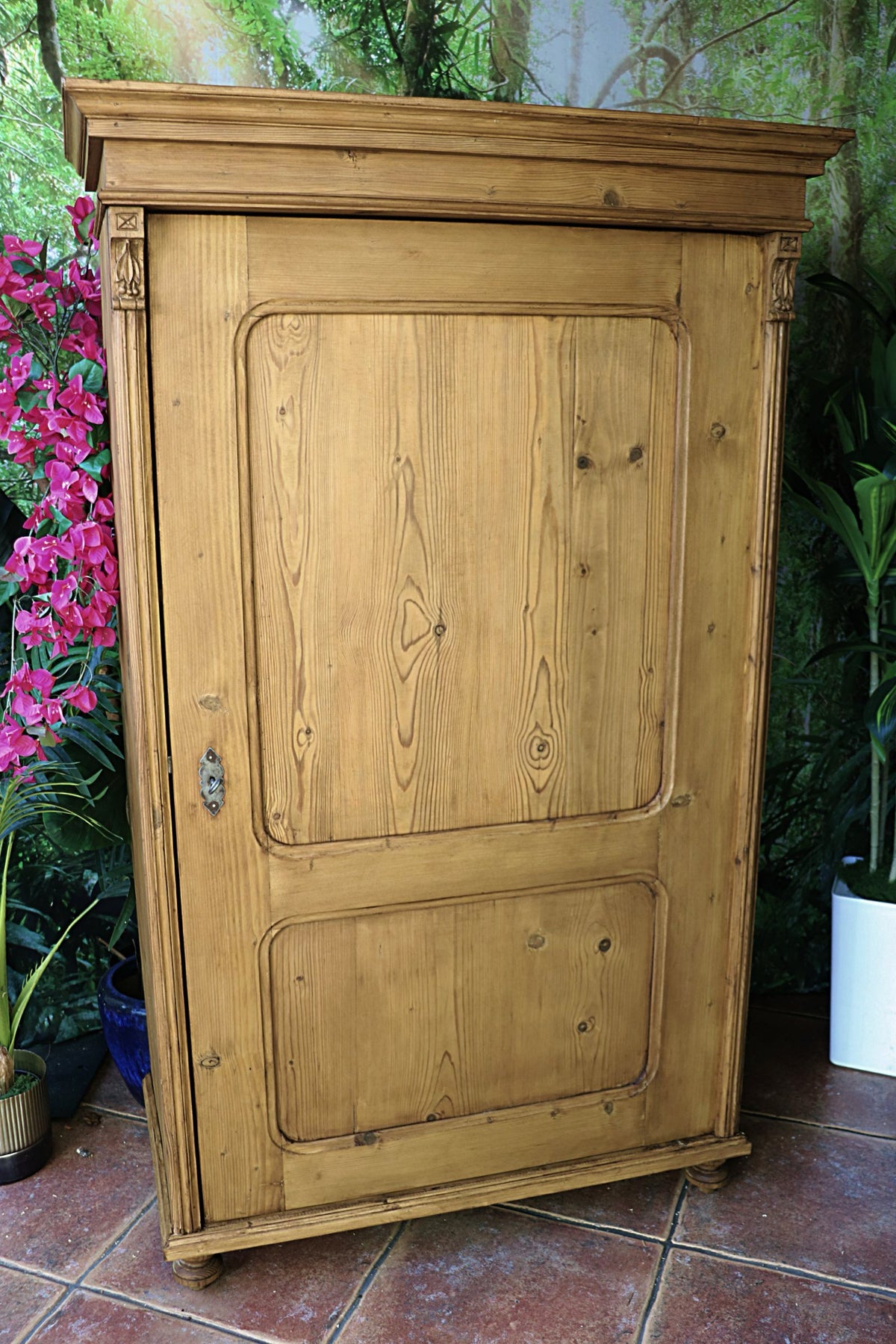 😍 Fantastic! Old Antique Pine Cupboard/ Wardrobe-Linen/ Larder/ Food/ Office 😍