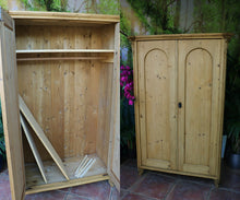 🤩 Lovely! Old Pine Wardrobe/ 'Housekeepers' Cupboard-Linen/ Larder/ Food 🤩