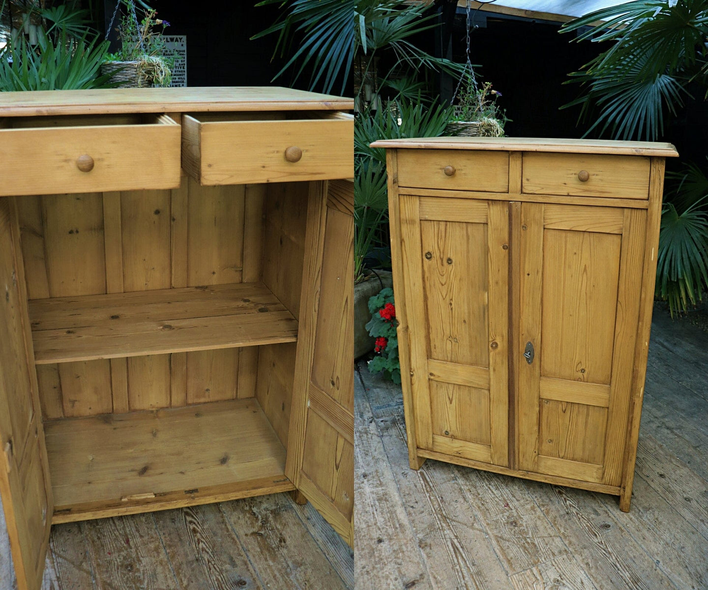 🤩 Tall Old Pine Dresser Base/ Sideboard/ Cupboard/ Wardrobe (yes, really!) 🤩
