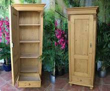 🥰 Fab! Old Pine Tall Cupboard/ Linen/ Larder/ Food/ Wardrobe 🥰