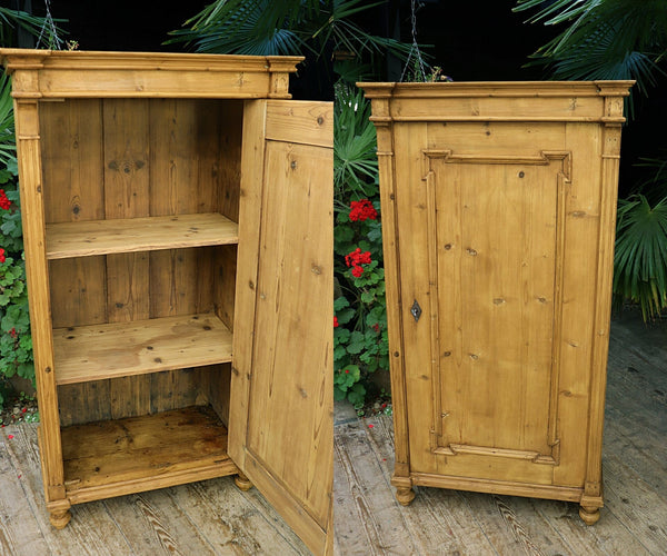 💖 Gorgeous! Old Pine One Door Victorian Cupboard - Linen/ Larder/ Food 💖