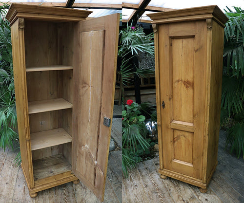 😍 Lovely! Old Pine Cupboard-Linen/Larder/Housekeepers/Wardrobe 😍 - oldpineshop.co.uk