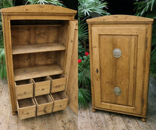 🥰 Gorgeous! Old Pine 6 Drawer Fitted Cupboard-Food/ Linen/ Larder 🥰 - oldpineshop.co.uk