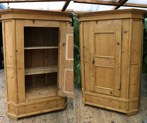 💕 WOW! Big Old Georgian Pine Cupboard-Linen/Larder/Food/Wardrobe 💕 - oldpineshop.co.uk