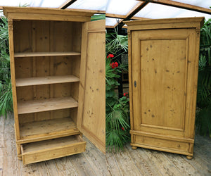 😍 Old Victorian Pine Housekeepers Cupboard-Linen/ Larder/ Food 😍 - oldpineshop.co.uk