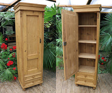 😍 Fabulous Old Pine Tall Cupboard - Housekeeping/ Wardrobe 😍 - oldpineshop.co.uk