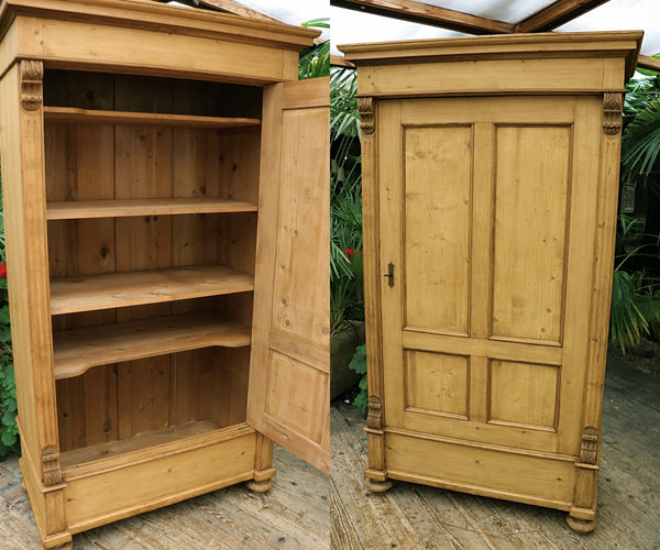 💖 Big!!! Old Victorian Shelved Pine Cupboard-Linen/ Larder/ Food/ Wardrobe 💖
