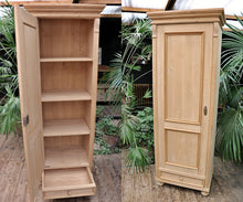 ❤️ Old Antique Style Pine Cupboard To Wax or Paint. 1 of a Pair! ❤️ - oldpineshop.co.uk