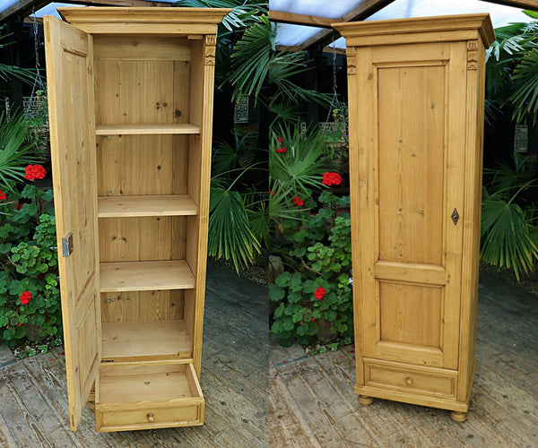 😍Fab! Old Pine Tall Cupboard/ Linen/ Larder/ Housekeepers/ Wardrobe 😍