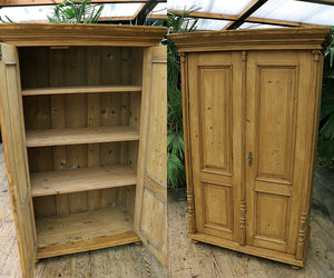 🥰 Beautiful! Old Pine 2 Door Cupboard-Food/Larder/Linen/Wardrobe 🥰 - oldpineshop.co.uk