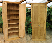 😍 Super Tall! Super Shallow! Old Pine Cupboard- Linen/ Larder/ Bookcase 😍