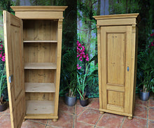 🤩 Old Pine Tall Cupboard/Linen/Larder/Food/Housekeepers/Wardrobe 🤩