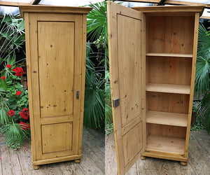 😍 Fantastic! Old Pine Tall Cupboard-Linen/ Larder/ Housekeeping/ Wardrobe 😍 - oldpineshop.co.uk