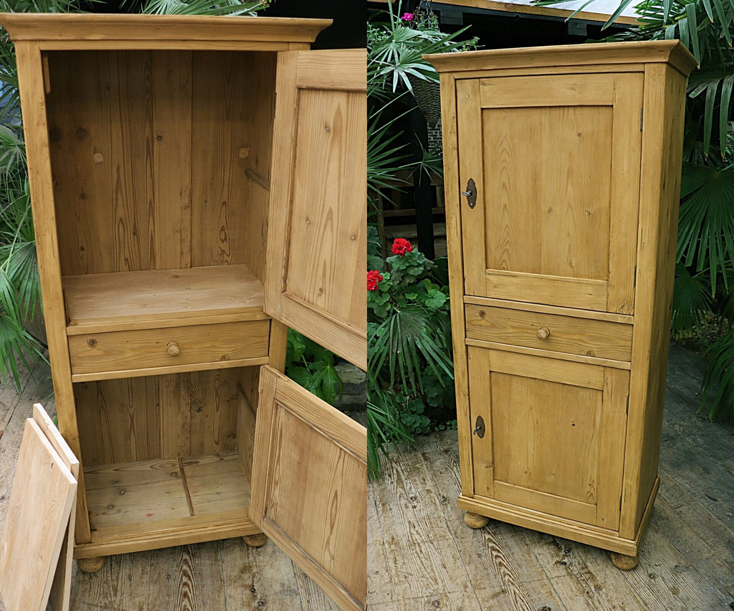 💕 Fantastic! Old Pine Cupboard-Linen/ Larder/ Home Office/ Bathroom 💕