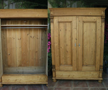 🥰 Beautiful! Quality! Old Victorian Pine Double Knock Down Wardrobe 🥰