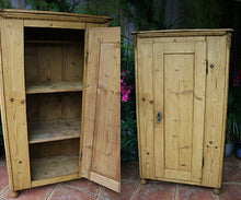 💕 Amazing! Georgian! Old Pine Cupboard-Linen/ Larder/ Food/ Home Office 💕