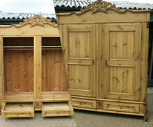 🤩 OMG! Big! Rare! Quality! Very Old (Georgian) Pine Double Knock Down Wardrobe 🤩