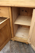 😍 BIG OLD 1.8m STRIPPED PINE BASE/ SIDEBOARD/ CUPBOARD/ TV STAND 😍 - oldpineshop.co.uk