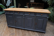 😍 FAB 1.8m OLD ANTIQUE STYLE PINE & PAINTED SIDEBOARD/ CUPBOARD/ TV STAND 😍 - oldpineshop.co.uk