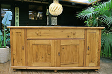 🥰 SUPERB! BIG OLD STRIPPED PINE DRESSER BASE/SIDEBOARD/CUPBOARD/TV STAND - oldpineshop.co.uk