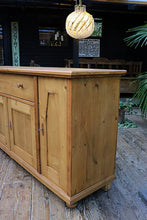 🤩 BIG OLD 2m STRIPPED PINE DRESSER BASE/ SIDEBOARD/ CUPBOARD/ TV STAND 🤩 - oldpineshop.co.uk
