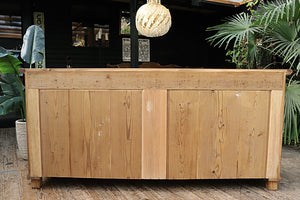🤩 BIG OLD 2m STRIPPED PINE DRESSER BASE/ SIDEBOARD/ CUPBOARD/ TV STAND 🤩 - oldpineshop.co.uk