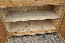 ❤️ BIG OLD 1.8m STRIPPED PINE DRESSER BASE/ SIDEBOARD/ TV STAND ❤️ - oldpineshop.co.uk