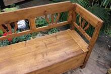 😍 WOW! FABULOUS OLD ANTIQUE WAXED PINE 'HUNGARIAN' STORAGE BENCH 😍 - oldpineshop.co.uk