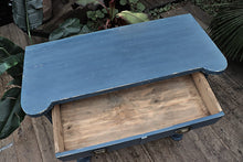 😍 UNUSUAL OLD PINE/ BLUE PAINTED VICTORIAN DRESSER BASE/ SIDEBOARD  😍 - oldpineshop.co.uk