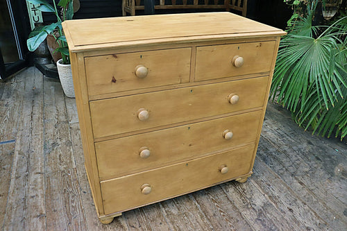 ❤️ FAB & LARGE OLD STRIPPED PINE CHEST OF DRAWERS/ SIDEBOARD ❤️ - oldpineshop.co.uk
