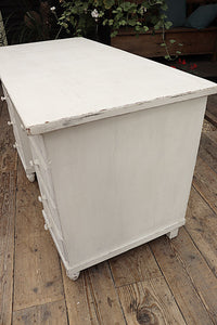 💖 Lovely Old Pine/White Painted Desk/Dressing Table 💕 - oldpineshop.co.uk
