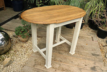❤️   BEAUTIFUL! OLD PINE & PAINTED OVAL SIDE/ OCCASIONAL/ HALL TABLE  ❤️ - oldpineshop.co.uk