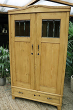 😀💕 Superb Old Pine/ Glazed Cupboard/ Wardrobe - Linen/ Larder  ❤️ - oldpineshop.co.uk