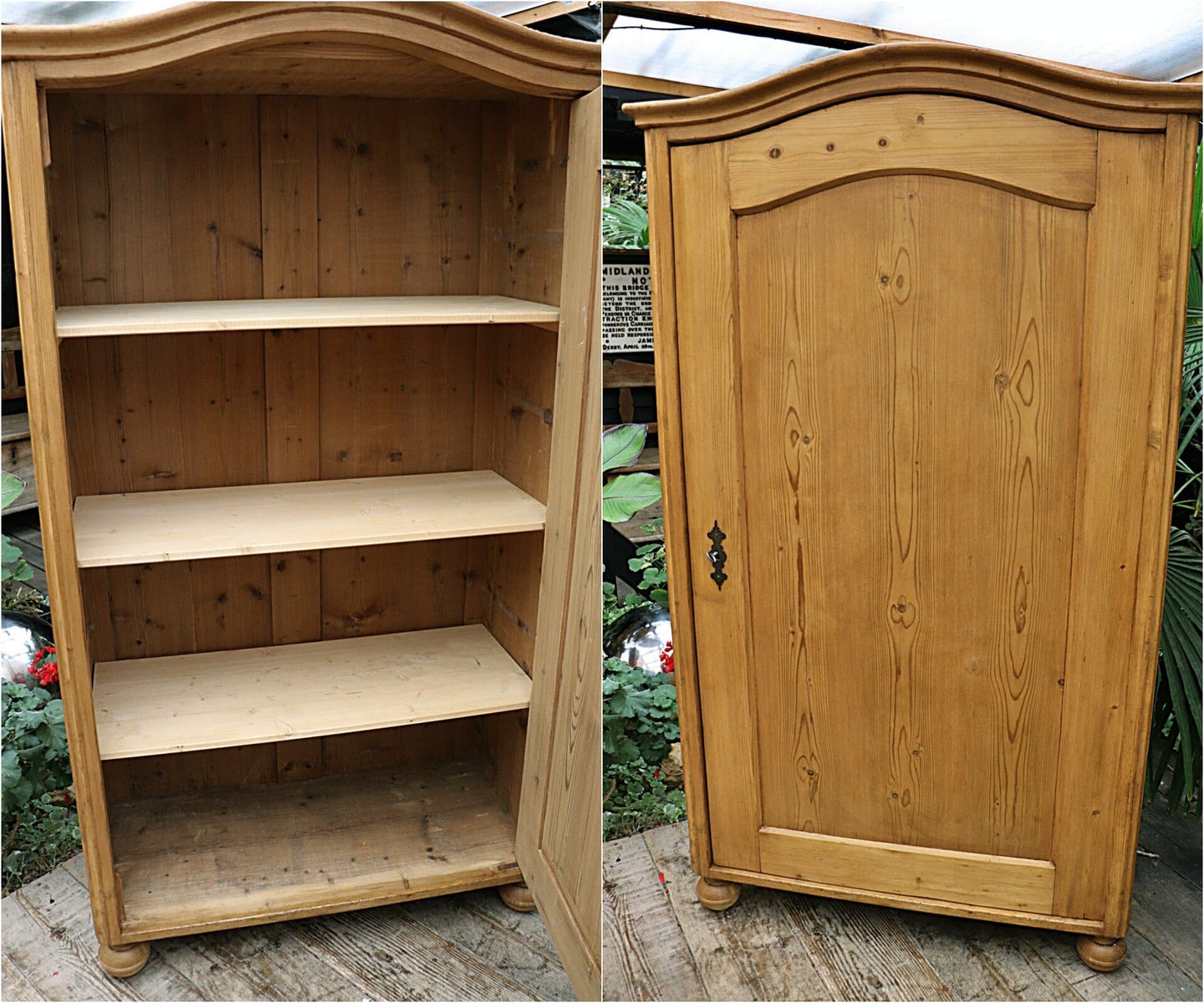 😍 FABULOUS! QUALITY! OLD VICTORIAN PINE CUPBOARD 😍 - oldpineshop.co.uk